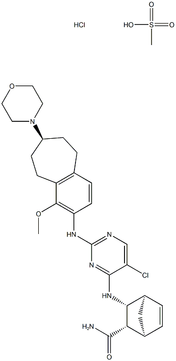 CEP-28122 monomesilate hydrochloride salt Struktur