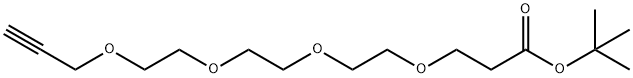 Propargyl-PEG4-t-butyl ester Structure