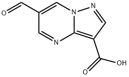 6-甲酰基吡唑并[1,5-A]嘧啶-3-羧酸,1356016-23-3,结构式