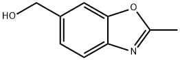 (2-メチルベンゾ[D]オキサゾール-6-イル)メタノール 化学構造式