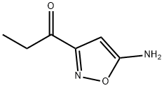 1-(5-アミノイソオキサゾール-3-イル)プロパン-1-オン 化学構造式