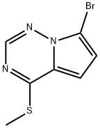 7-Bromo-4-(Methylthio)Pyrrolo[2,1-F][1,2,4]Triazine Struktur