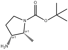 Cis-3-Amino-1-Boc-2-Methylpyrrolidine(WX601090) Structure