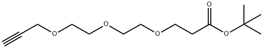 丙炔基-二聚乙二醇-丙酸叔丁酯, 1374658-84-0, 结构式
