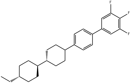 1,1'-Biphenyl, 4'-[(trans,trans)-4'-ethyl[1,1'-bicyclohexyl]-4-yl]-3,4,5-trifluoro- Struktur