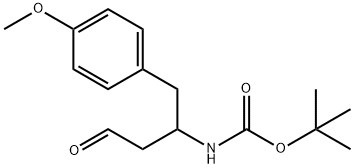 tert-butyl N-[1-(4-methoxyphenyl)-4-oxobutan-2-yl]carbamate Struktur