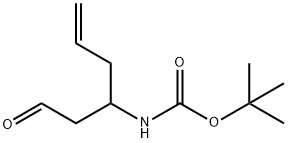 tert-butyl N-(1-oxohex-5-en-3-yl)carbamate Struktur
