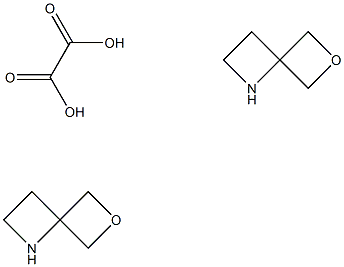 6-OXA-1-AZASPIRO[3.3]HEPTANE OXALATE(2:1), 1380571-72-1, 结构式