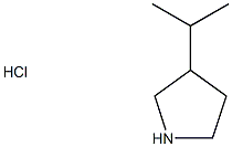 3-(propan-2-yl)pyrrolidine hcl Structure