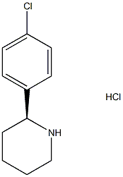 (2S)-2-(4-chlorophenyl)piperidine hydrochloride Structure
