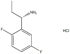 (S)-1-(2,5-二氟苯基)丙-1-胺盐酸盐 结构式