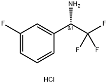 (ALPHAS)-3-氟-ALPHA-(三氟甲基)苯甲胺盐酸盐, 1391436-37-5, 结构式