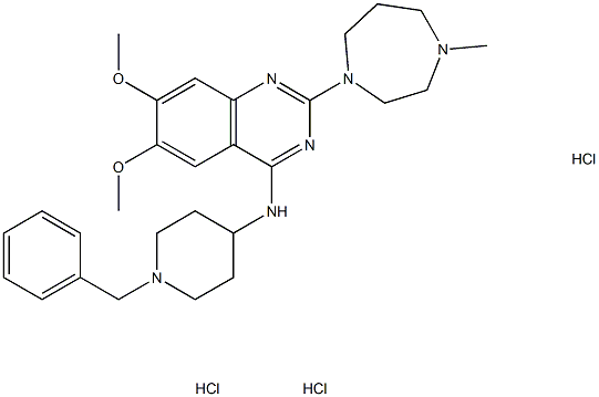 BIX 01294三塩酸塩水和物 化学構造式