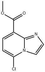 methyl 5-chloroH-imidazo[1,2-a]pyridine-8-carboxylate 化学構造式