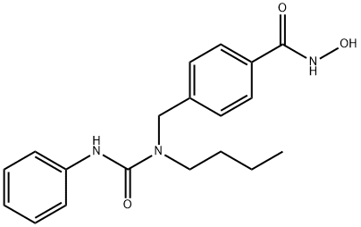 4-((1-BUTYL-3-PHENYLUREIDO)METHYL)-N-HYDROXYBENZAMIDE 结构式