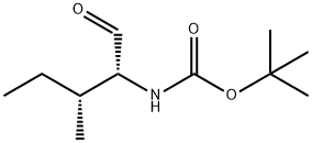 tert-butyl N-[(2R,3R)-3-methyl-1-oxopentan-2-yl]carbamate Struktur
