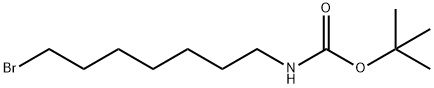 (7-溴庚基)氨基甲酸叔丁酯, 142356-34-1, 结构式
