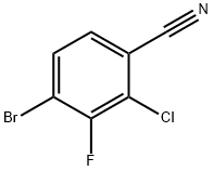 4-bromo-2-chloro-3-fluorobenzonirile Structure