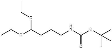 tert-butyl 4,4-diethoxybutylcarbamate Struktur