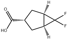 (1R,3s,5S)-rel-6,6-difluorobicyclo[3.1.0]hexane-3-carboxylic acid,1447942-40-6,结构式