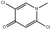 2,5-ジクロロ-1-メチルピリジン-4(1H)-オン 化学構造式