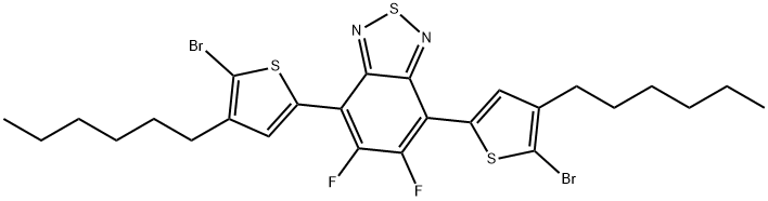 4,7-二(5-溴-4-己基噻吩基-2-)-5,6-二氟-苯并噻二唑