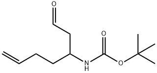 tert-butyl N-(1-oxohept-6-en-3-yl)carbamate Struktur
