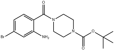 TERT-BUTYL 4-(2-AMINO-4-BROMOBENZOYL)PIPERAZINE-1-CARBOXYLATE,1464158-03-9,结构式
