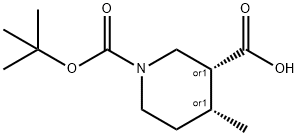 1,3-Piperidinedicarboxylic acid, 4-Methyl-, 1-(1,1-diMethylethyl) ester, (3R,4R)-rel-|(3R,4R)-REL-1-[(叔丁氧基)羰基]-4-甲基哌啶-3-甲酸