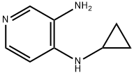 3,4-Pyridinediamine,N4-cyclopropyl-(9CI) Structure