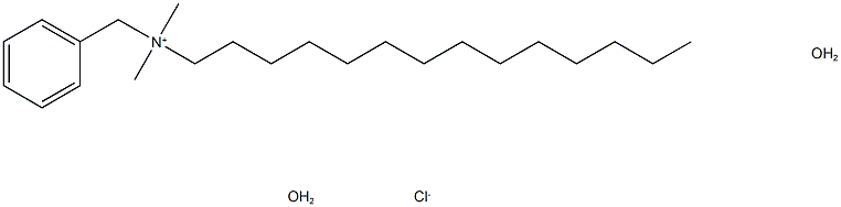 ベンジルジメチルテトラデシルアンモニウムクロリド二水和物 化学構造式