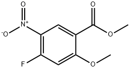 4-氟-2-甲氧基-5-硝基-苯甲酸 结构式