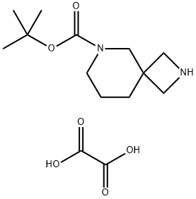 tert-Butyl 2,6-diazaspiro[3.5]nonane-6-carboxylate oxalate(2:1) Struktur