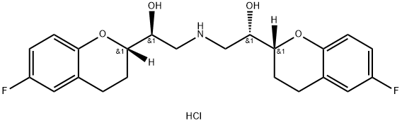 盐酸奈必洛尔 结构式