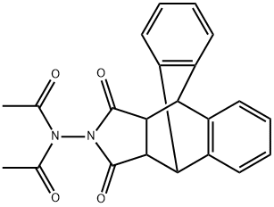 N-acetyl-N-[16,18-dioxo-17-azapentacyclo[6.6.5.0~2,7~.0~9,14~.0~15,19~]nonadeca-2(7),3,5,9(14),10,12-hexaen-17-yl]acetamide Structure