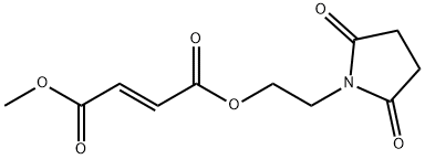 4-O-[2-(2,5-dioxopyrrolidin-1-yl)ethyl] 1-O-methyl (E)-but-2-enedioate Struktur