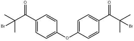 1,1'-(氧基双(4,1-亚苯基))双(2-溴-2-甲基丙-1-酮) 结构式