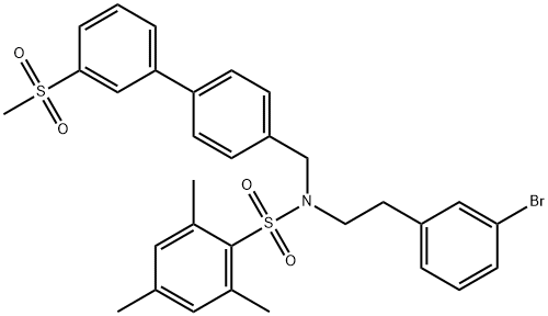 1613028-81-1 N-[2-(3-溴苯基)乙基]-2,4,6-三甲基-N-[[3'-(甲基磺酰基)[1,1'-联苯]-4-基]甲基]苯磺酰胺