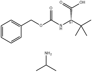 Propan-2-amine (S)-2-(((benzyloxy)carbonyl)amino)-3,3-dimethylbutanoate Struktur