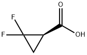 (1R)‐2,2‐difluorocyclopropane‐1‐carboxylic acid Struktur