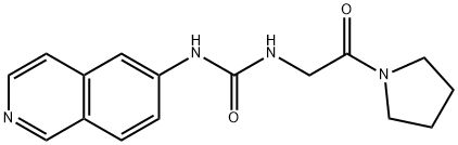 N-6-异喹啉基-N'-[2-氧代-2-(1-吡咯烷基)乙基]脲,1687736-54-4,结构式