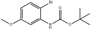 tert-butyl 2-bromo-5-methoxyphenylcarbamate Struktur