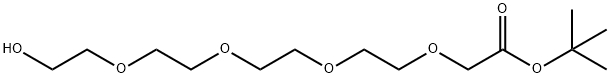 PEG4-tert-butyl acetate Structure