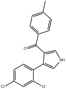 3-(2,4-dichlorophenyl)-4-(4-methylbenzoyl)-1H-pyrrole,170939-31-8,结构式