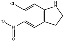 6‐chloro‐5‐nitro‐2,3‐dihydro‐1H‐indole Structure