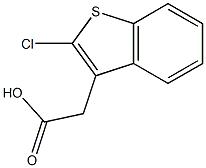 2-(2-chloro-1-benzothiophen-3-yl)acetic acid Structure