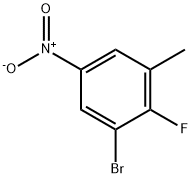 1-bromo-2-fluoro-3-methyl-5-nitrobenzene Structure