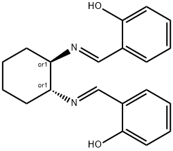 2,2'-(((1E,1'E)-(((1R,2R)-环己烷-1,2-二基)双(氮杂亚烷基))双(甲亚烷基))二酚 结构式
