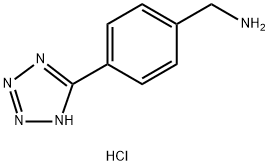 (4-(2H-四唑-5-基)苯基)甲胺盐酸盐, 177595-28-7, 结构式