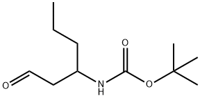 tert-butyl N-(1-oxohexan-3-yl)carbamate Structure